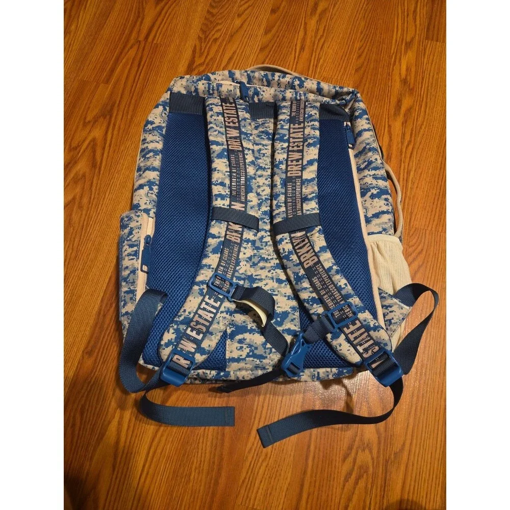 Drew Estate Barn Smoker Limited Edition Backpack Blue White Camo Laptop Bag New